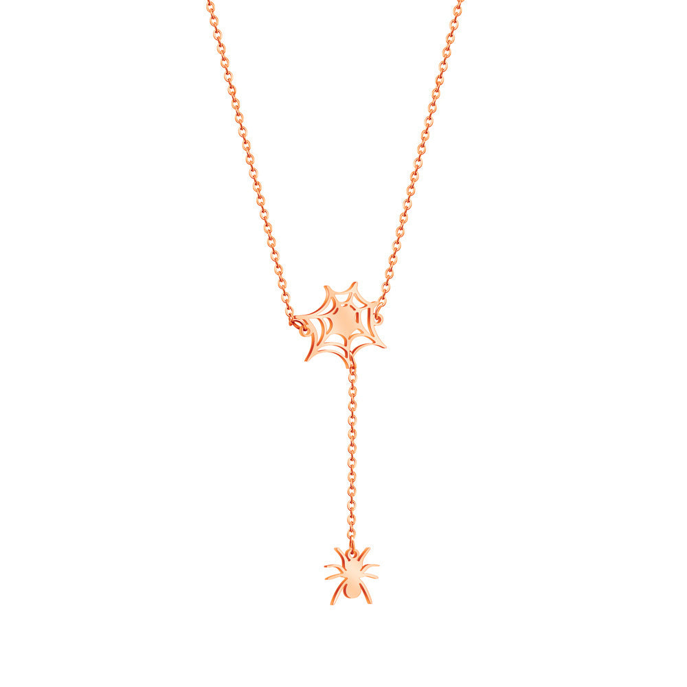 Spider Stainless Steel Female Clavicle Chain