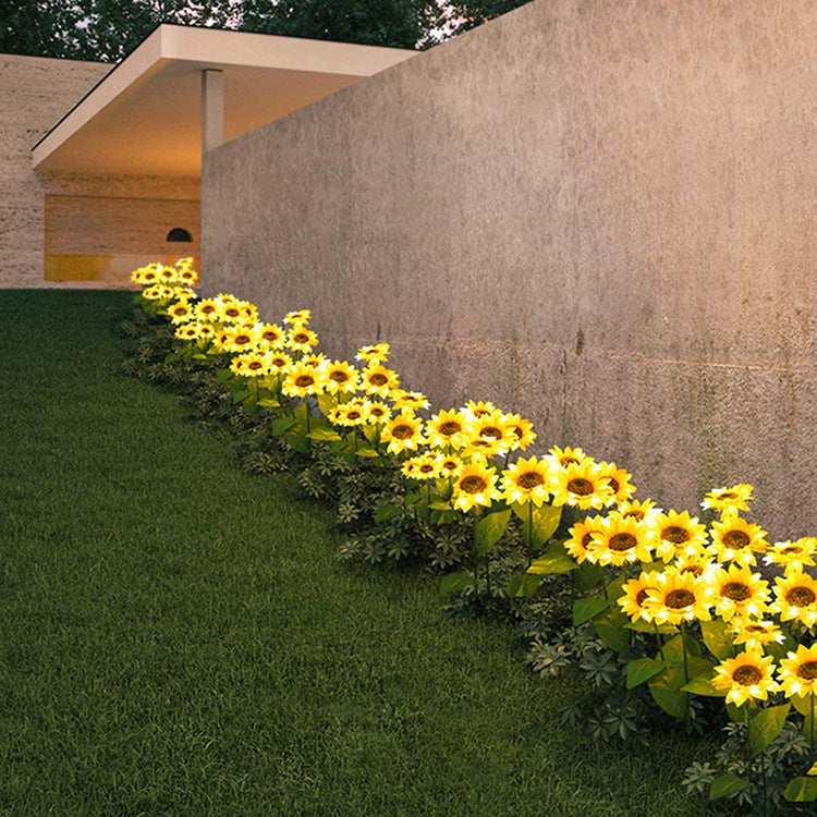 LED Solar Sunflower Lamps Decorative Lights