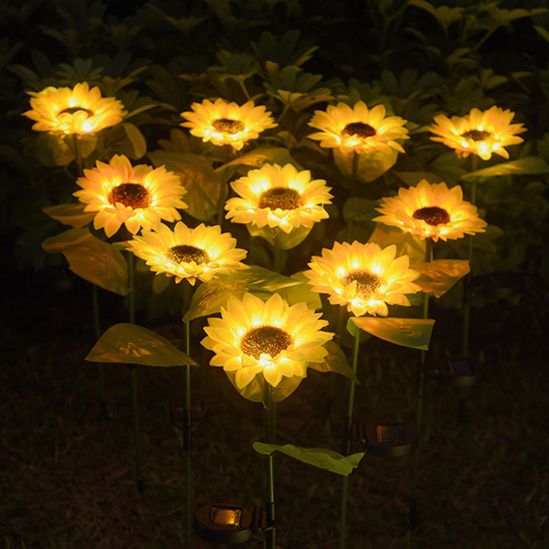 LED Solar Sunflower Lamps Decorative Lights