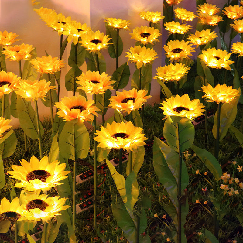 LED Solar Sunflower Lamps Decorative Lights