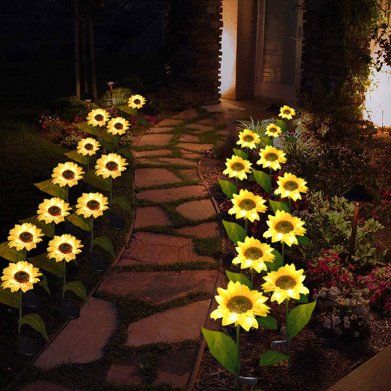 LED Solar Sunflower Lamps Decorative Lights