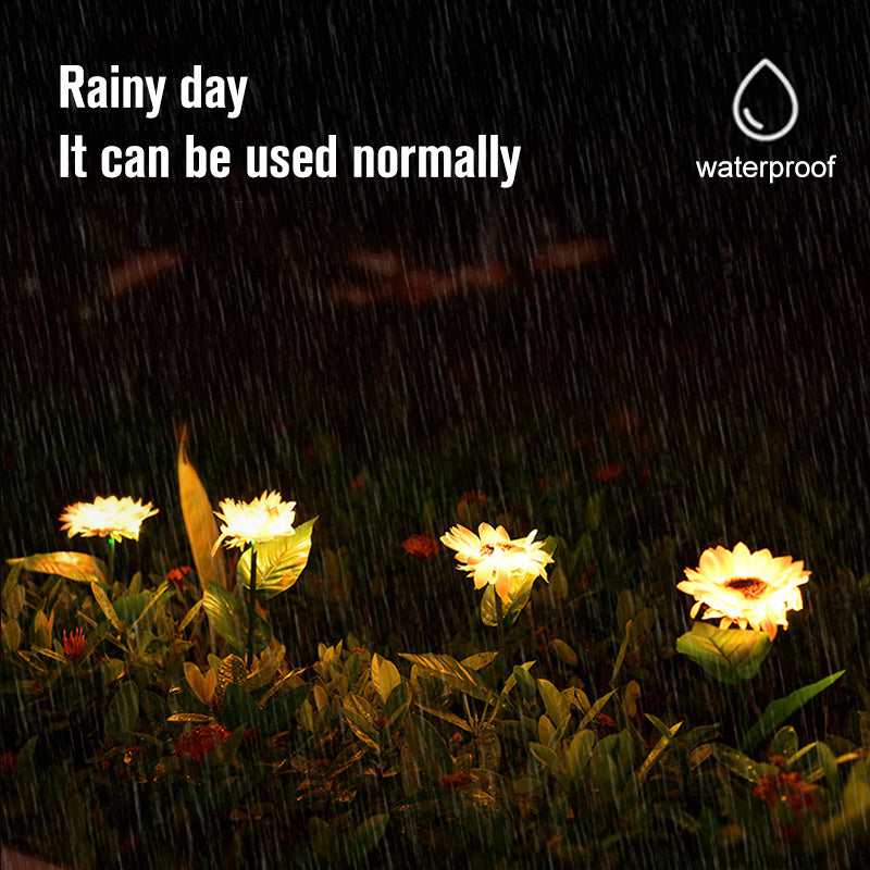 LED Solar Sunflower Lamps Decorative Lights