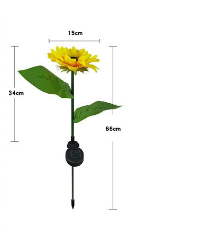 LED Solar Sunflower Lamps Decorative Lights