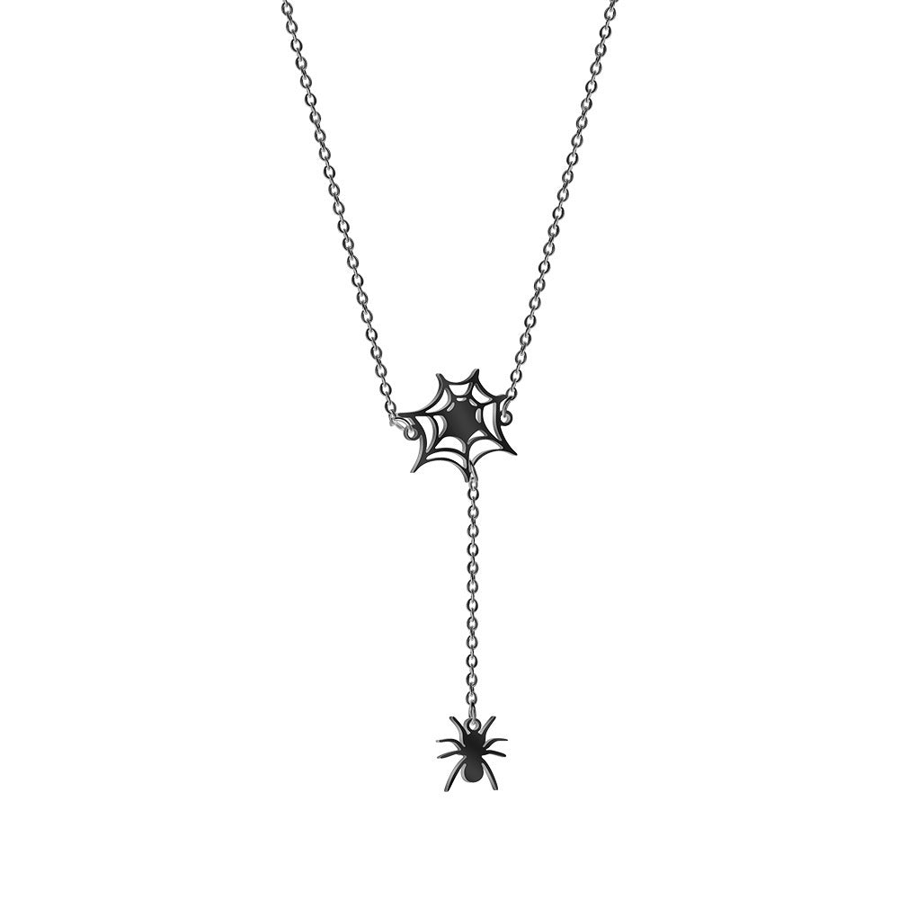 Spider Stainless Steel Female Clavicle Chain