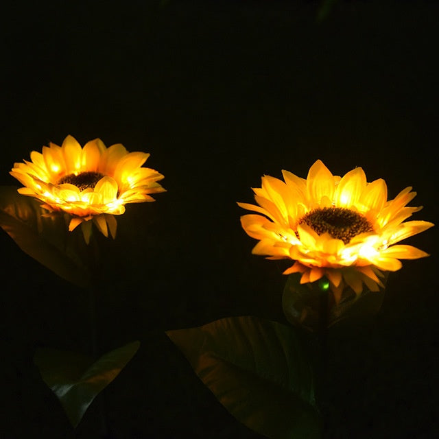 LED Solar Sunflower Lamps Decorative Lights