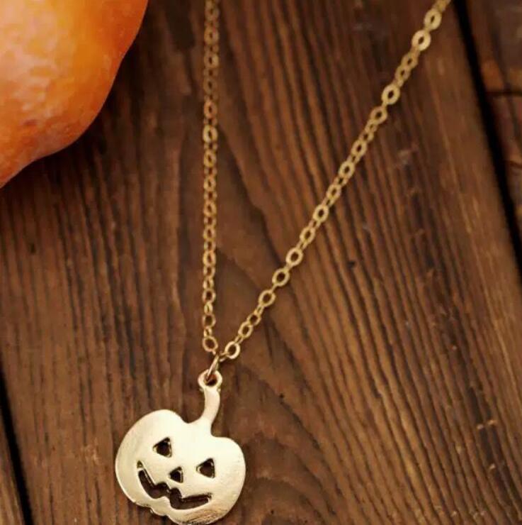 Halloween Small Pumpkin Clavicle Chain